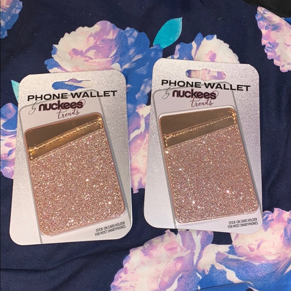 Nuckees Trends Phone Wallet Pink Sparkles